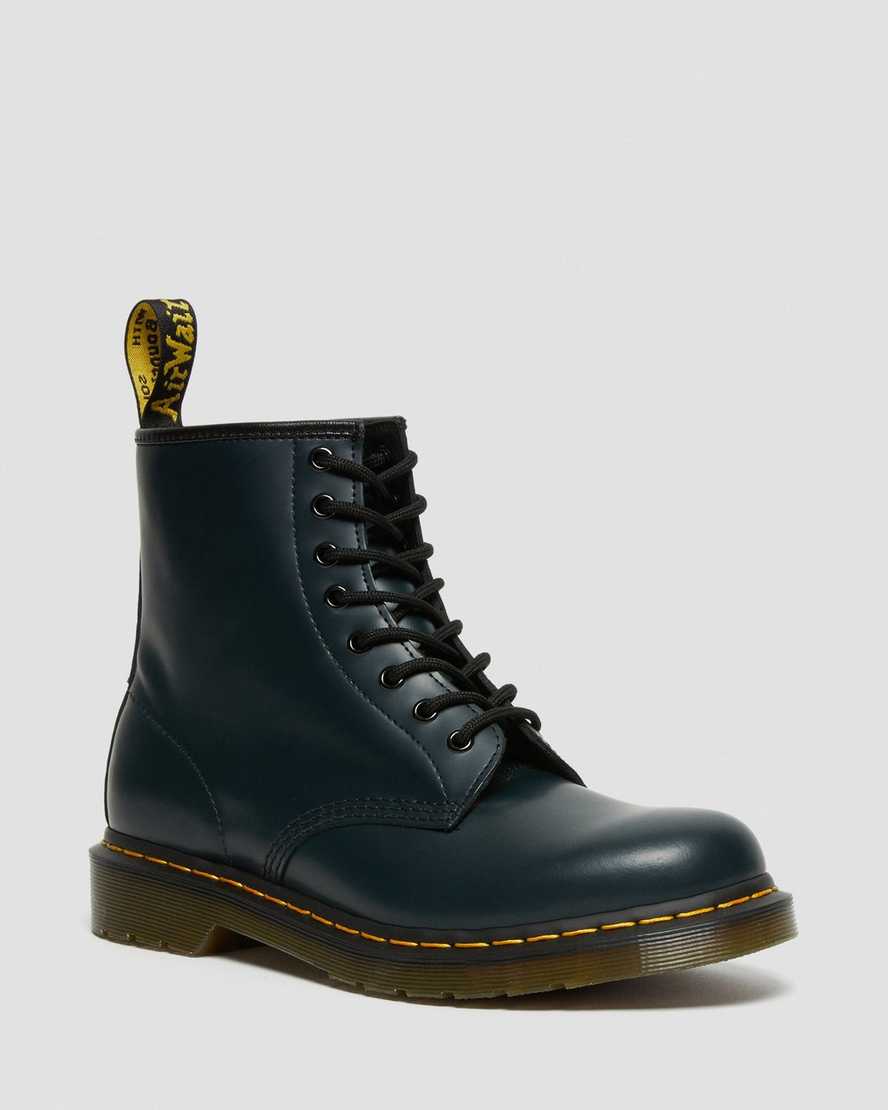 Dr. Martens 1460 Smooth Lær Snørestøvler Herre Marineblå [4781JPFCS]